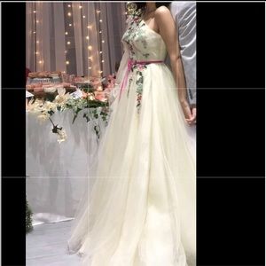 Teuta Matoshi , engagement dress